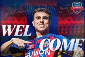 官方：前蓉城外援安德里戈加盟水原FC，将身披15号球衣