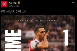 补时绝杀神剧情！阿森纳社媒赛后激情宣告：我们永不放弃