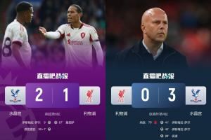 “罪魁祸首”😳水晶宫让利物浦丢社区盾+丢联赛杯+送其联赛首败