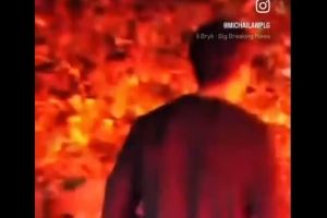  作何感想？斯波的房子付之一炬 他被拍到站在自家门外