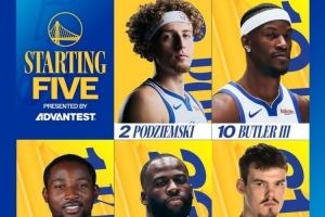  库里缺阵！勇士vs步行者首发：波杰姆/巴特勒/库明加/追梦/波斯特