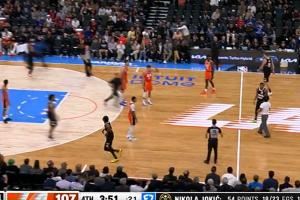  突发！约基奇即将创联盟新高 一球迷突然冲入场内阻扰